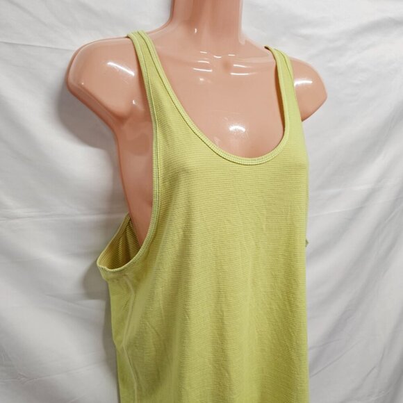 Lululemon Crossback Top Blouse Shirt Women Size 10 Green Neon - Picture 3 of 13